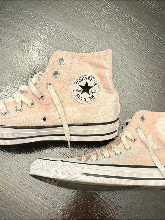Converse Shoes - Converse Chuck Taylor All Star High Top Sneakers - Light Pink Velvet